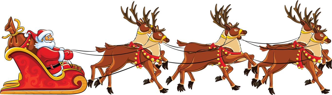 Santa sleigh PNG    图片编号:38661