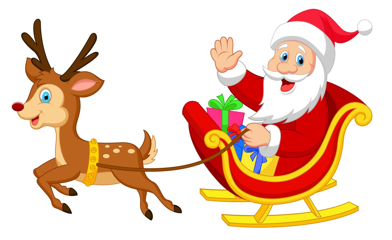 Santa sleigh PNG    图片编号:38738
