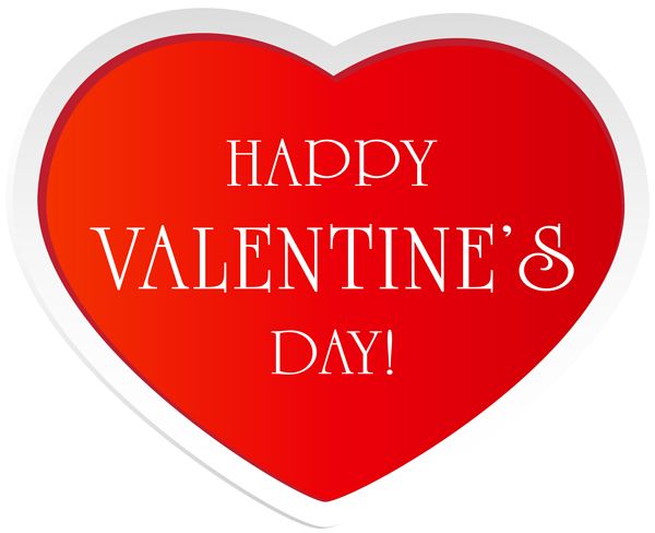 Happy Valentines Day transparent PNG    图片编号:95757