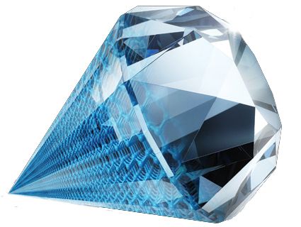 Blue diamond PNG image    图片编号:6673