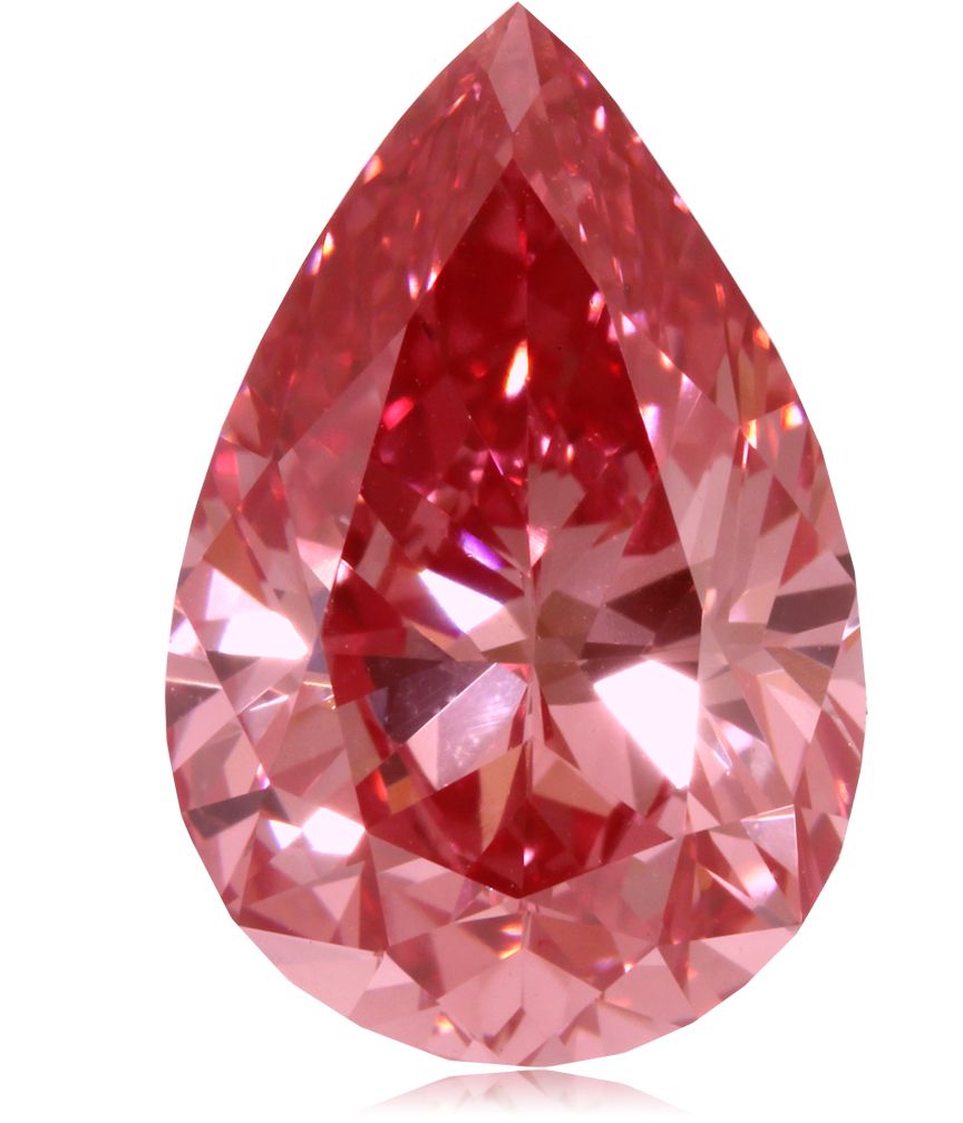 Red drop diamond PNG image    图片编号:6699