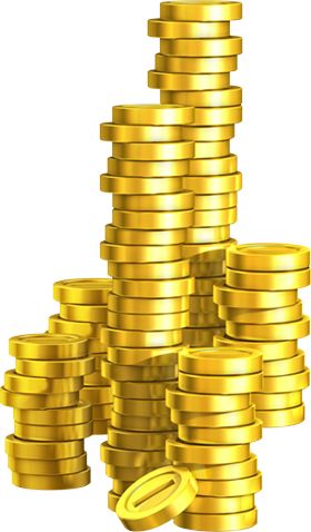 Gold coins PNG image    图片编号:10971