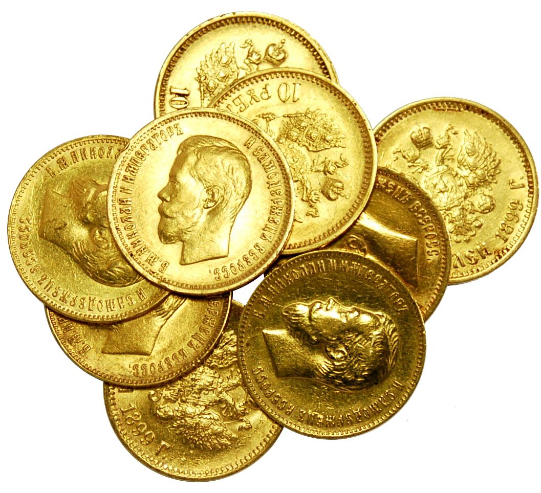 Gold coins PNG image    图片编号:10977