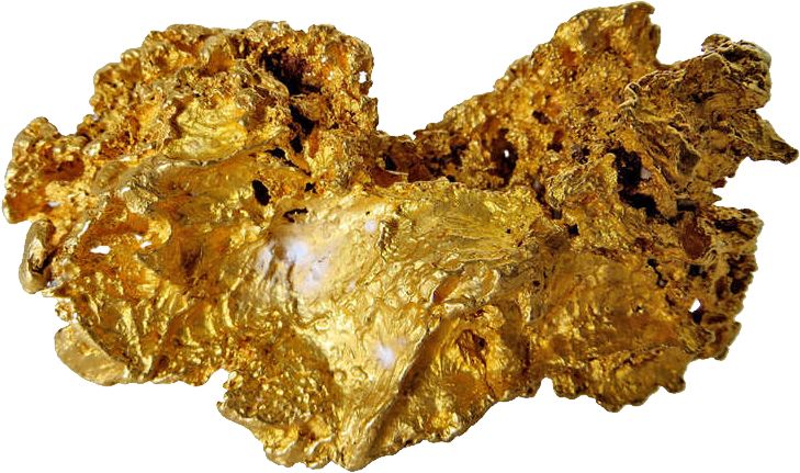 Gold nugget PNG image    图片编号:10993