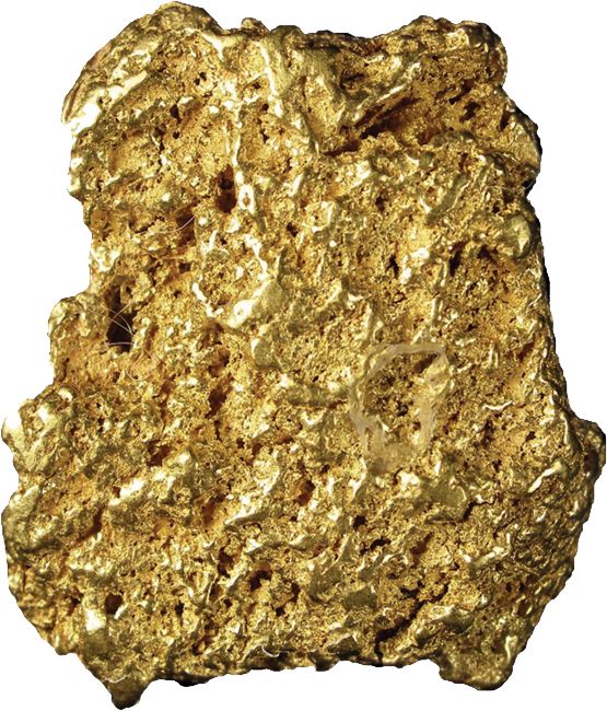 Gold nugget PNG image    图片编号:10994
