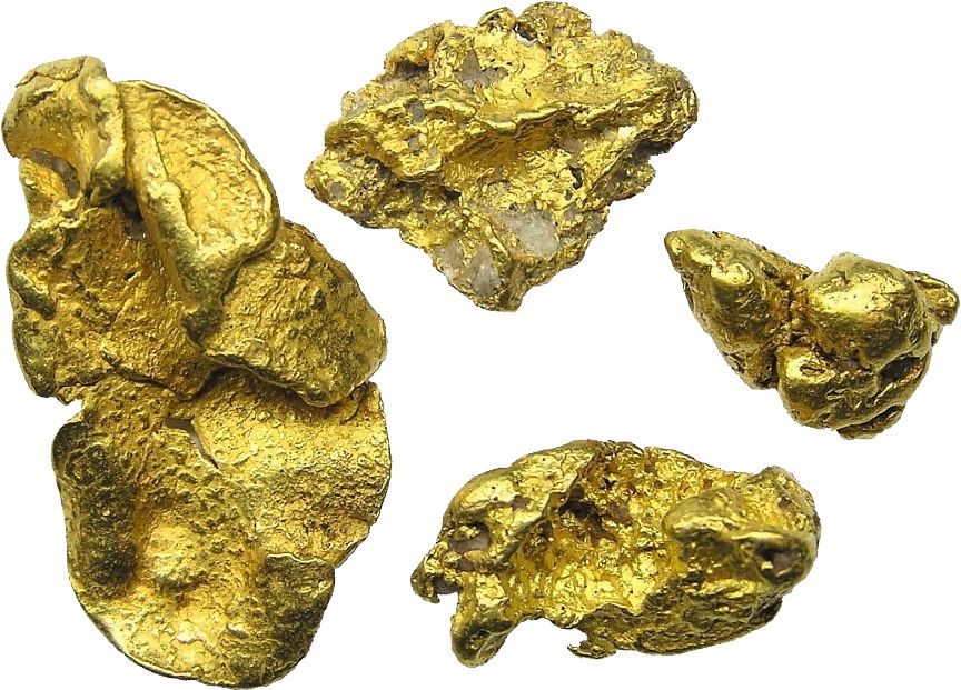 Gold nuggets PNG image    图片编号:10996