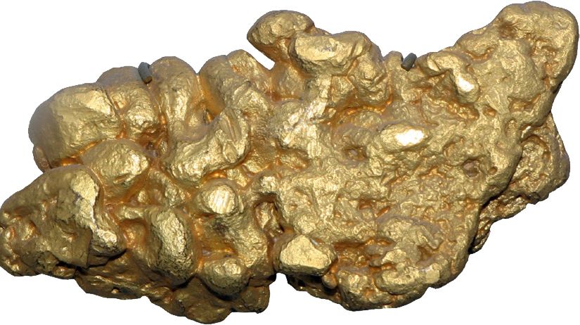Gold nugget PNG image    图片编号:10997
