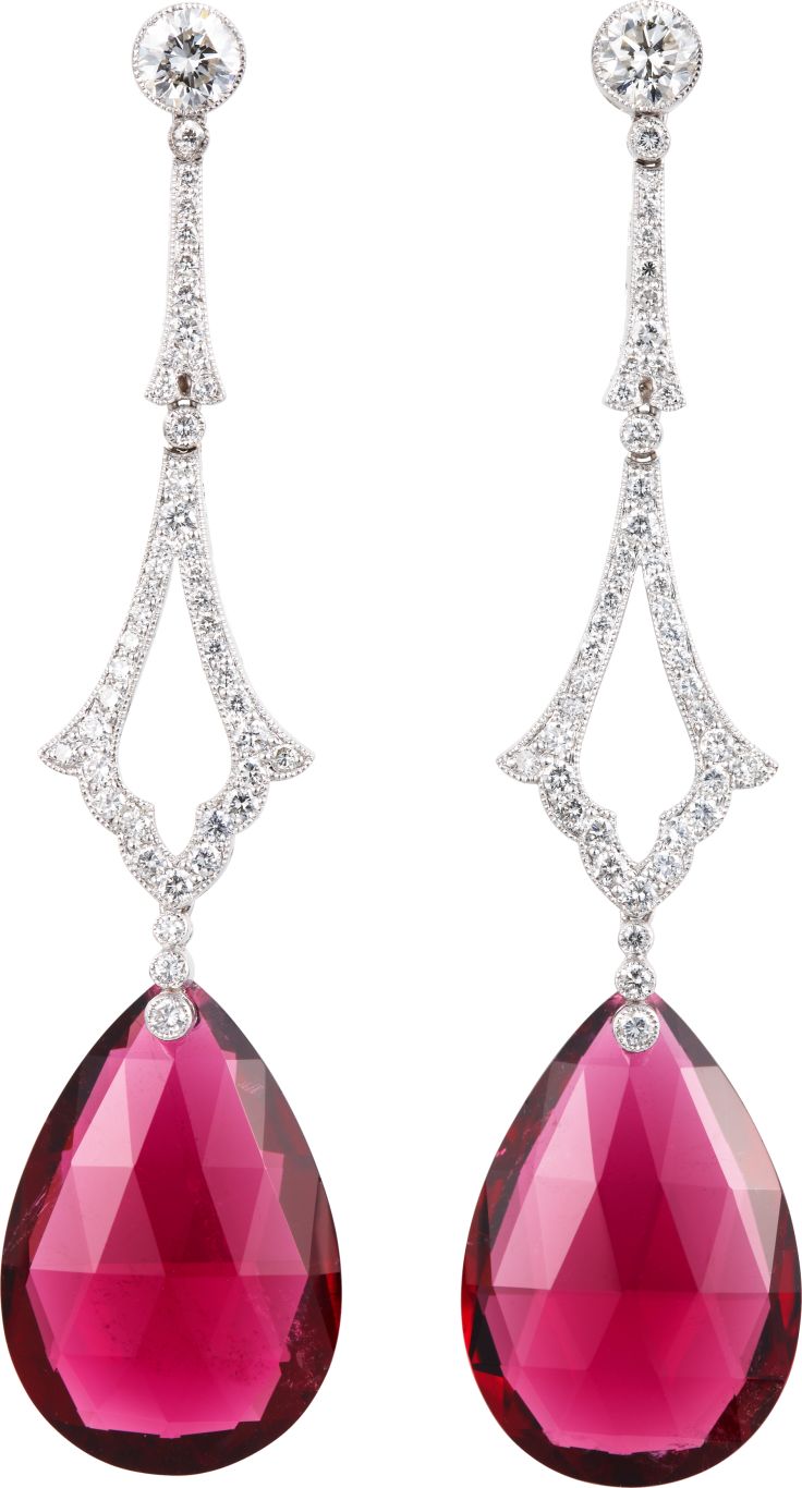 Diamond earrings PNG image    图片编号:6708