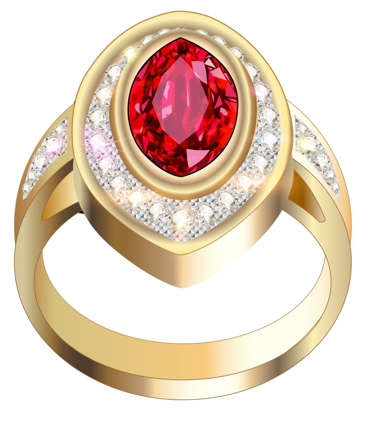 gold ring with diamond PNG    图片编号:6768