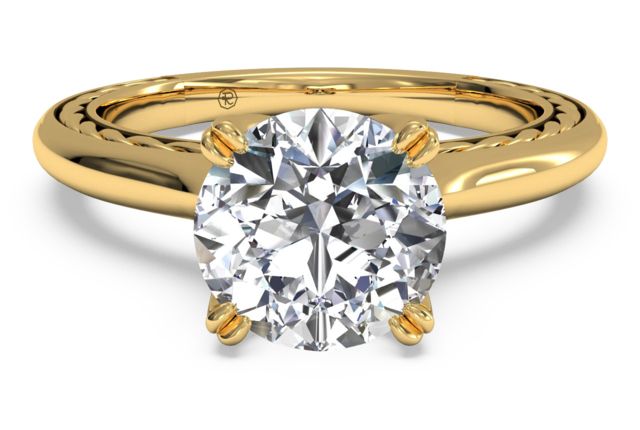 gold ring with diamond PNG    图片编号:6780
