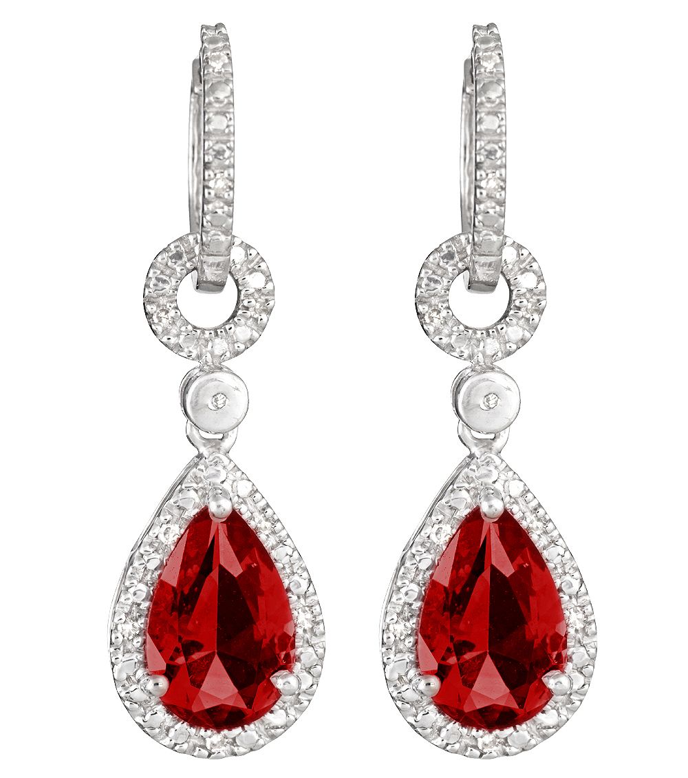 Diamond earrings PNG image    图片编号:6811