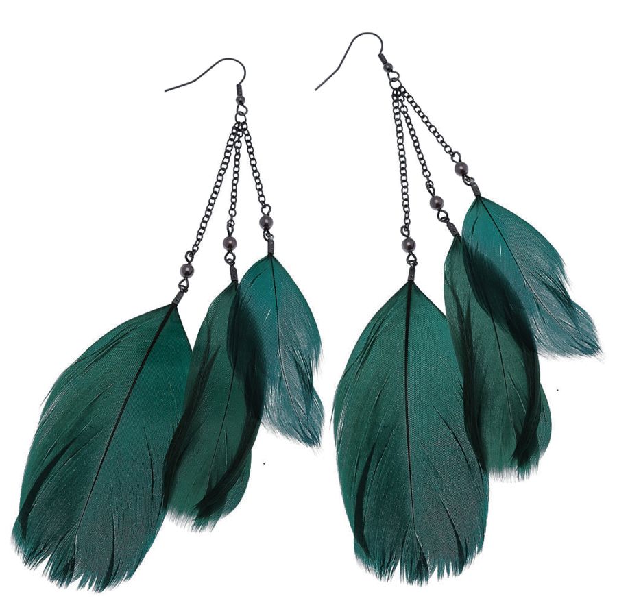feather earrings PNG image    图片编号:6814