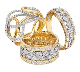 silver rings with diamonds PNG    图片编号:6821