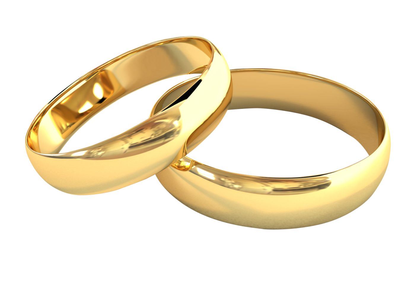 Golden rings PNG image    图片编号:6841