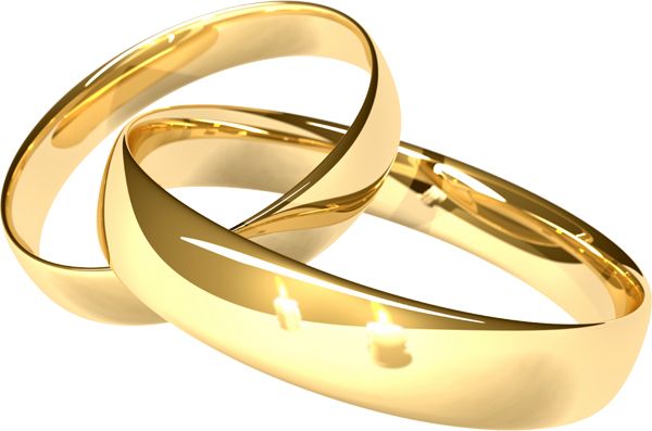 Golden rings PNG image    图片编号:6842