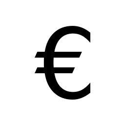 Euro sign PNG    图片编号:21580