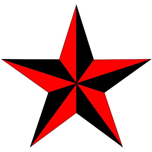 Red star PNG    图片编号:26296
