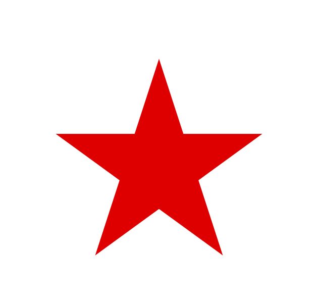 Red star PNG    图片编号:26308