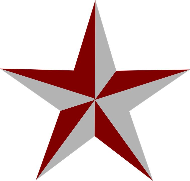 Red star PNG    图片编号:26324