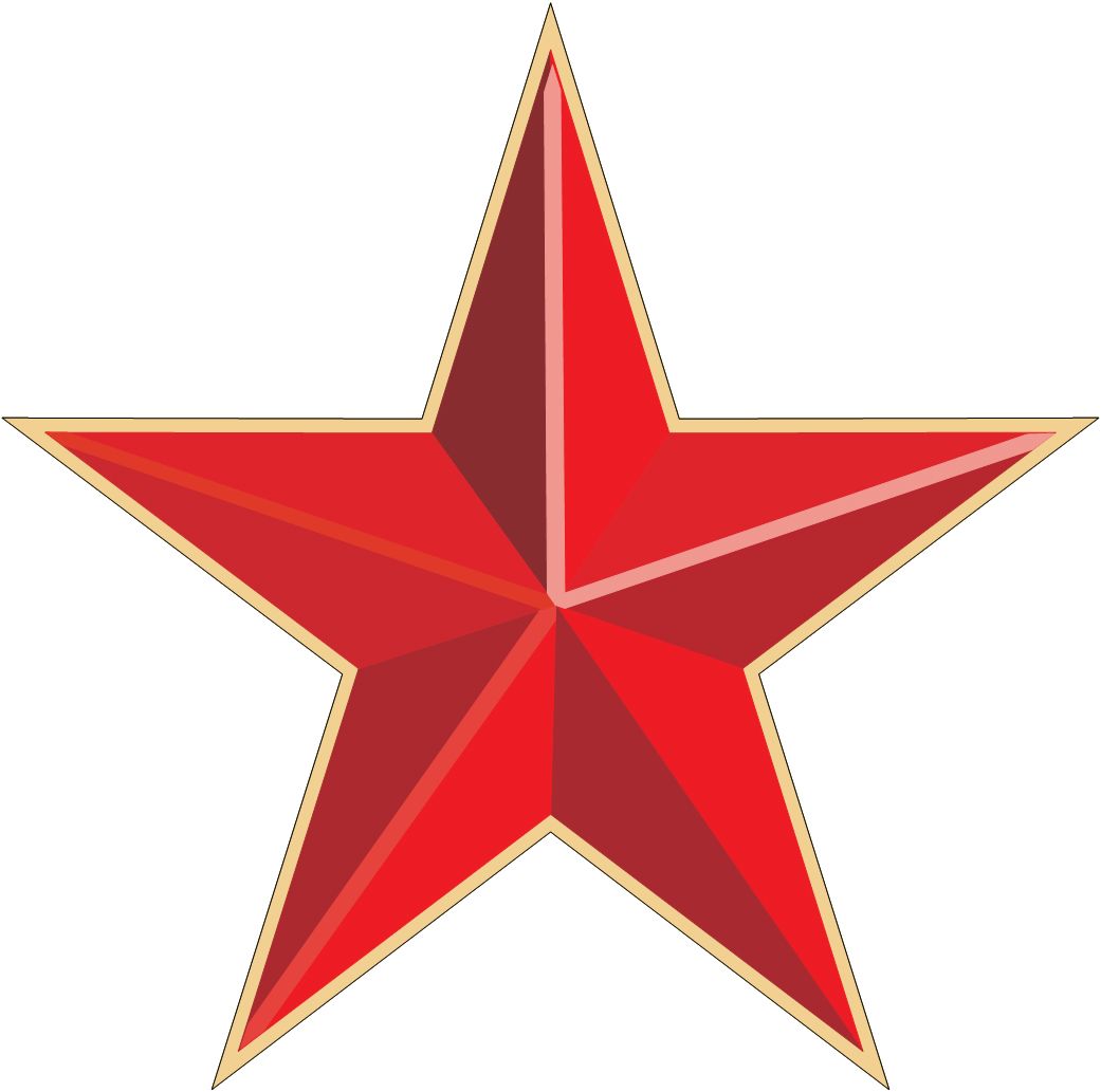 Red star PNG    图片编号:26332