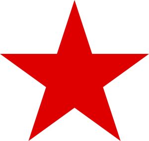 Red star PNG    图片编号:26335