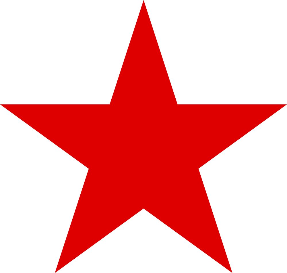 Red star PNG    图片编号:26292