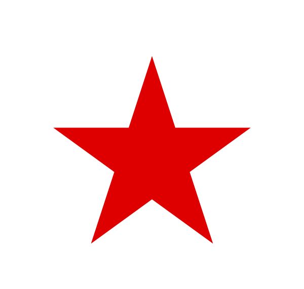 Red star PNG    图片编号:26294