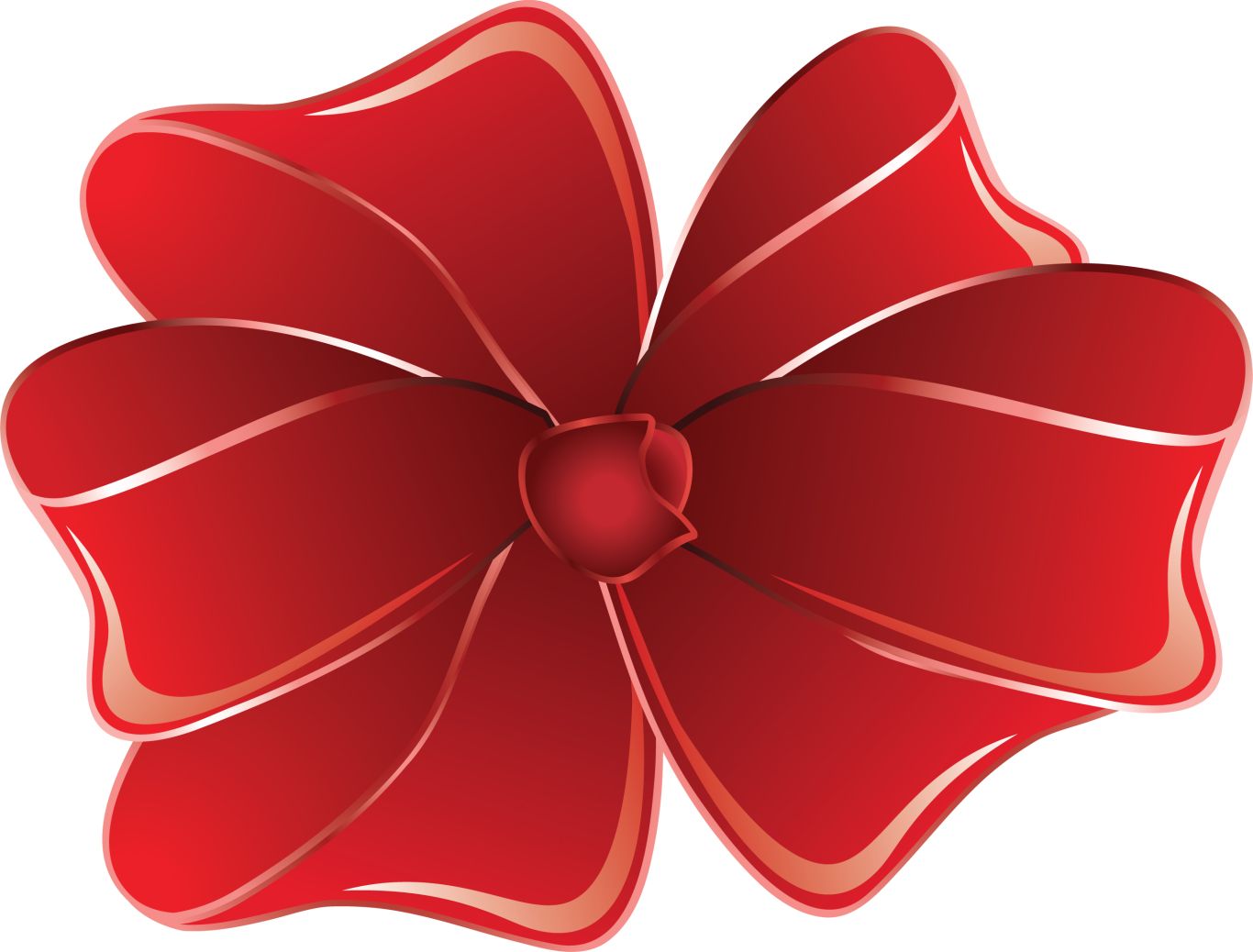 red ribbon bow PNG    图片编号:100628