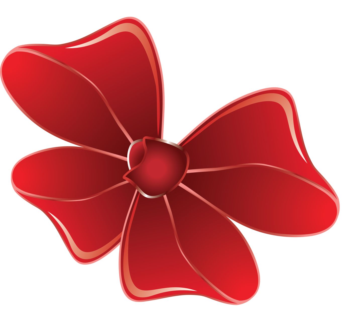 red ribbon bow PNG    图片编号:100630