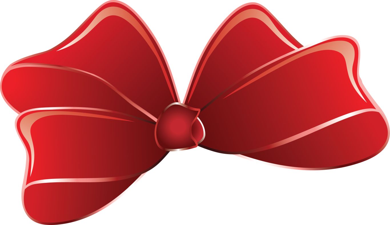 red ribbon bow PNG    图片编号:100631
