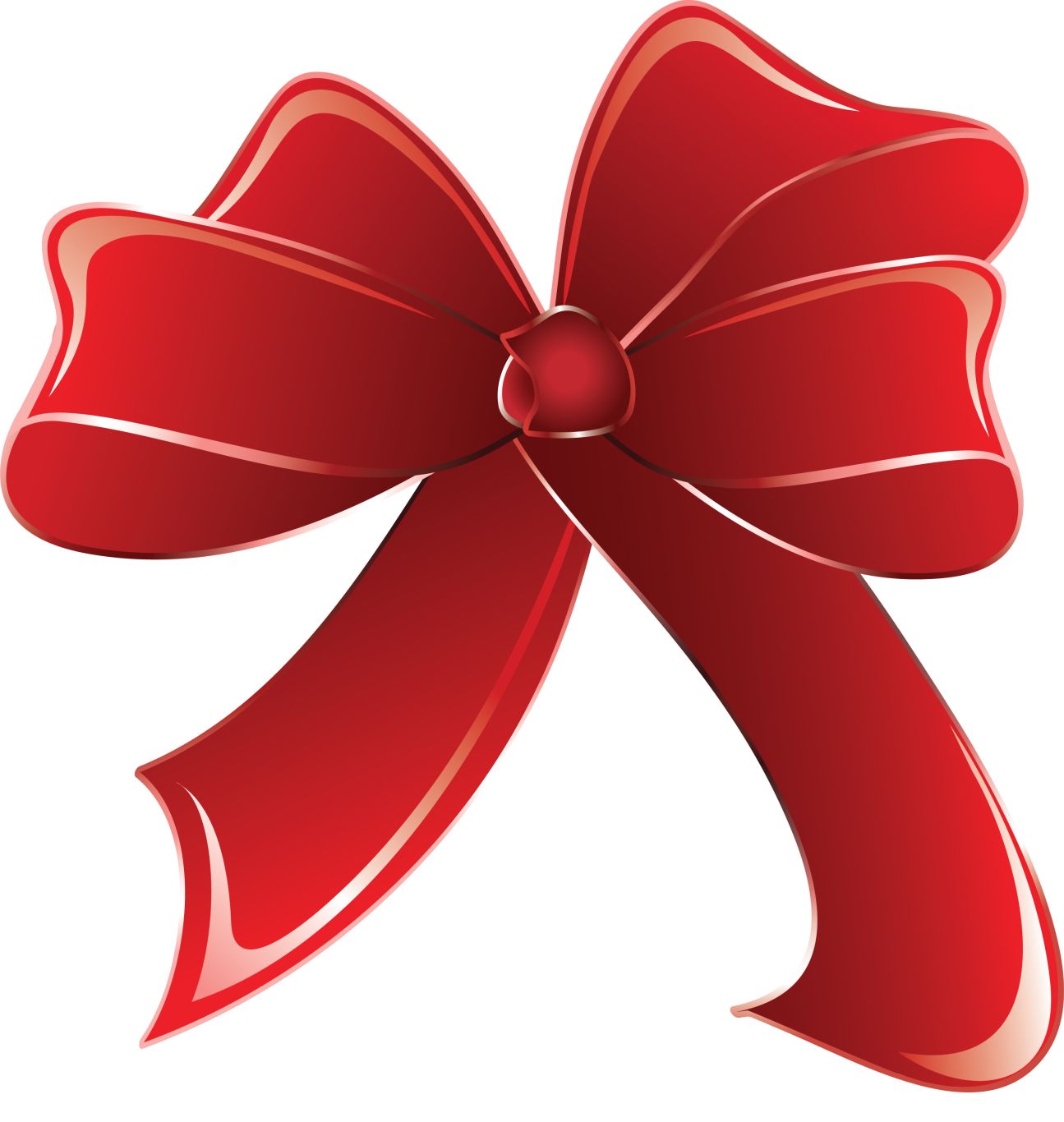 red ribbon bow PNG    图片编号:100632