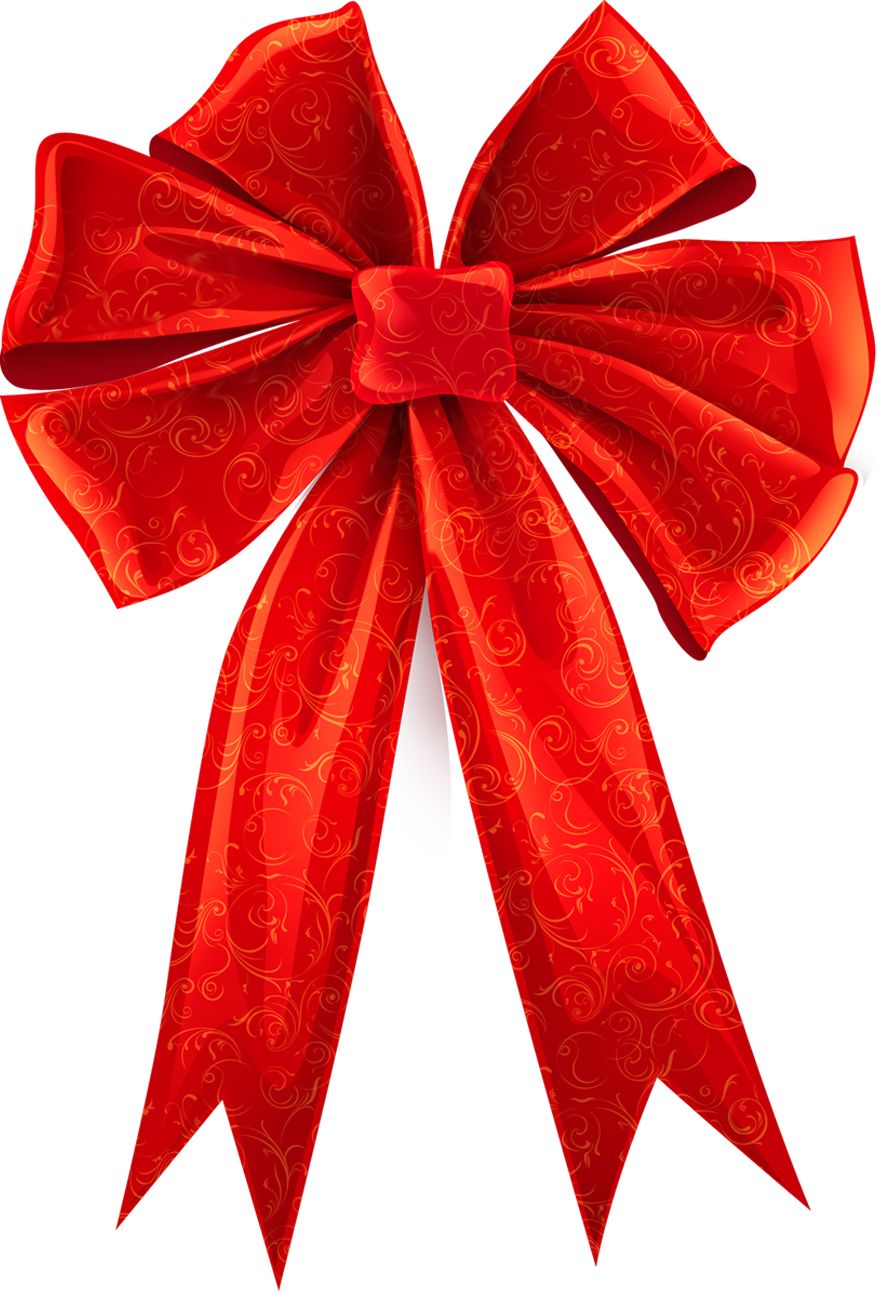 red ribbon bow PNG    图片编号:100637