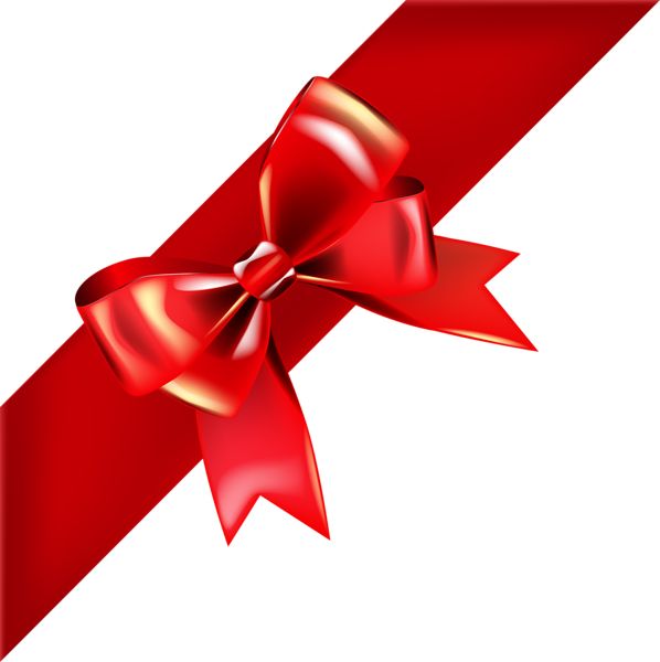 red ribbon bow PNG    图片编号:100640