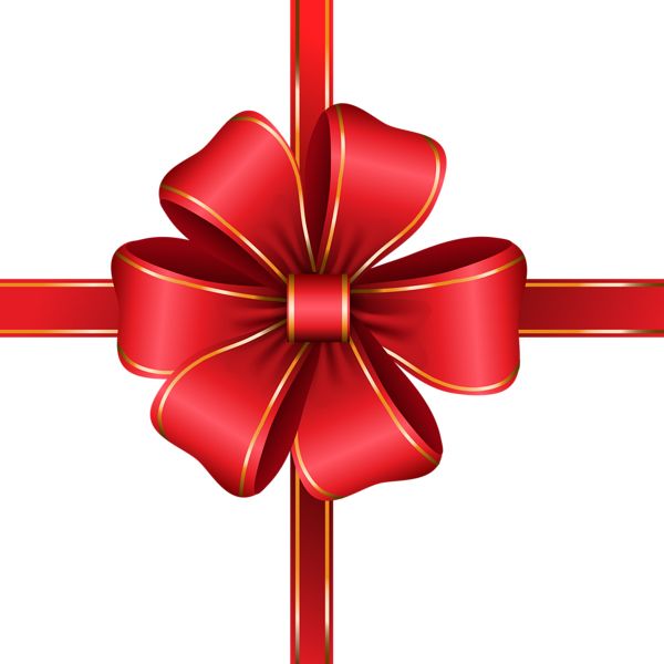 red ribbon bow PNG    图片编号:100642