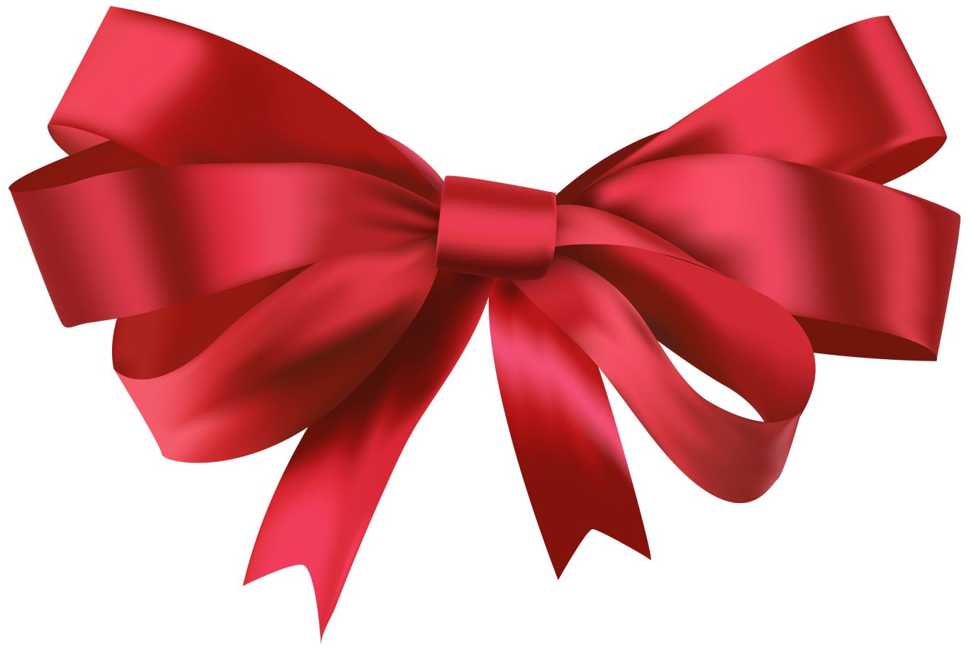 red ribbon bow PNG    图片编号:100644