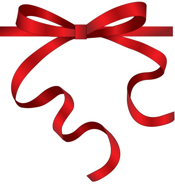 red ribbon bow PNG    图片编号:100653