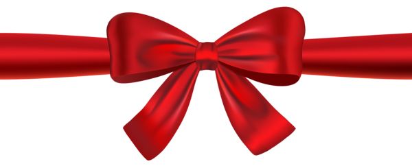 red ribbon bow PNG    图片编号:100655