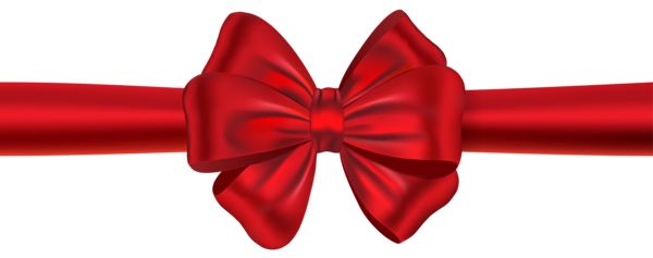 red ribbon bow PNG    图片编号:100656