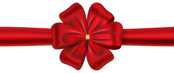 red ribbon bow PNG    图片编号:100658