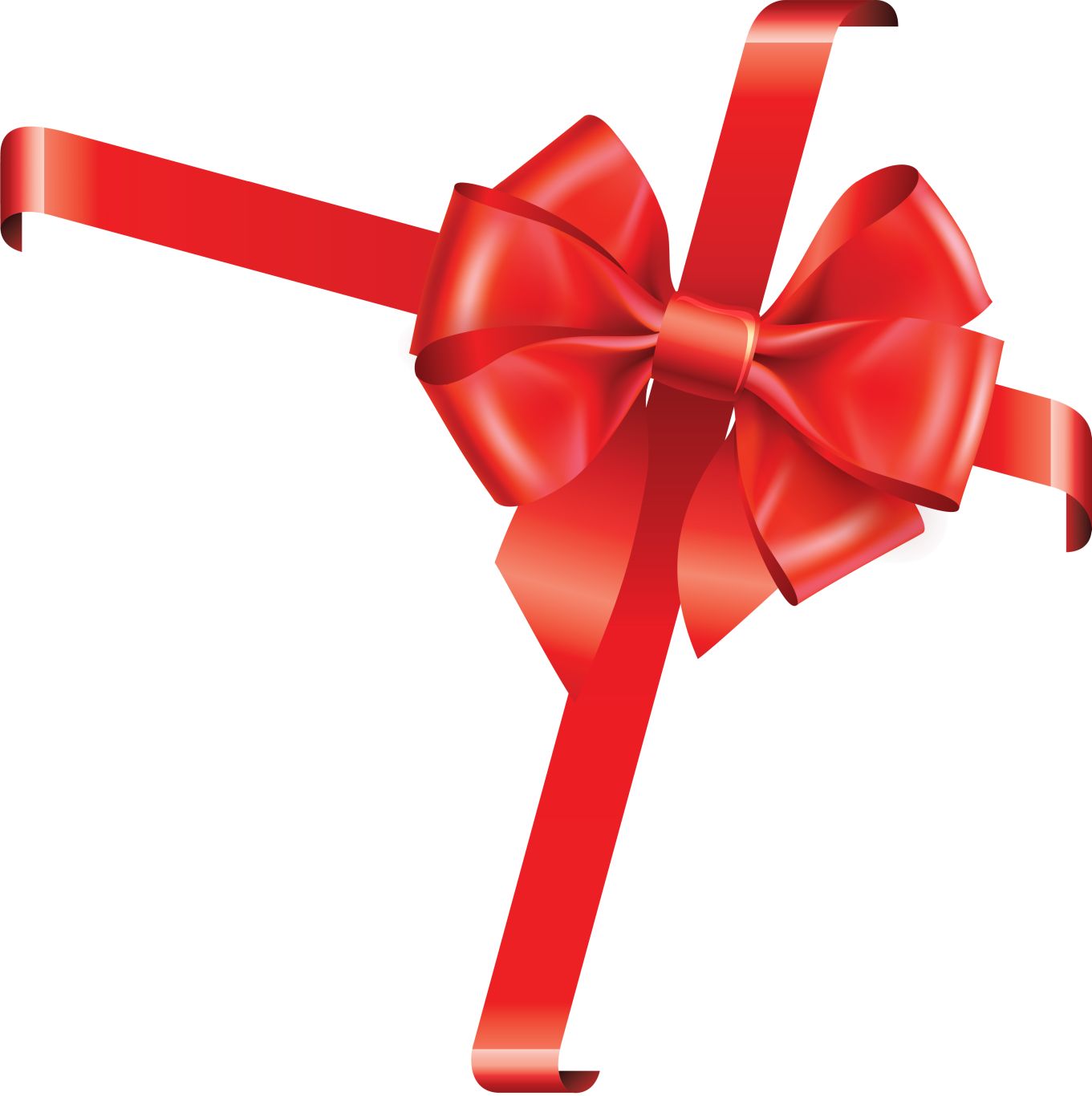 red ribbon bow PNG    图片编号:100661