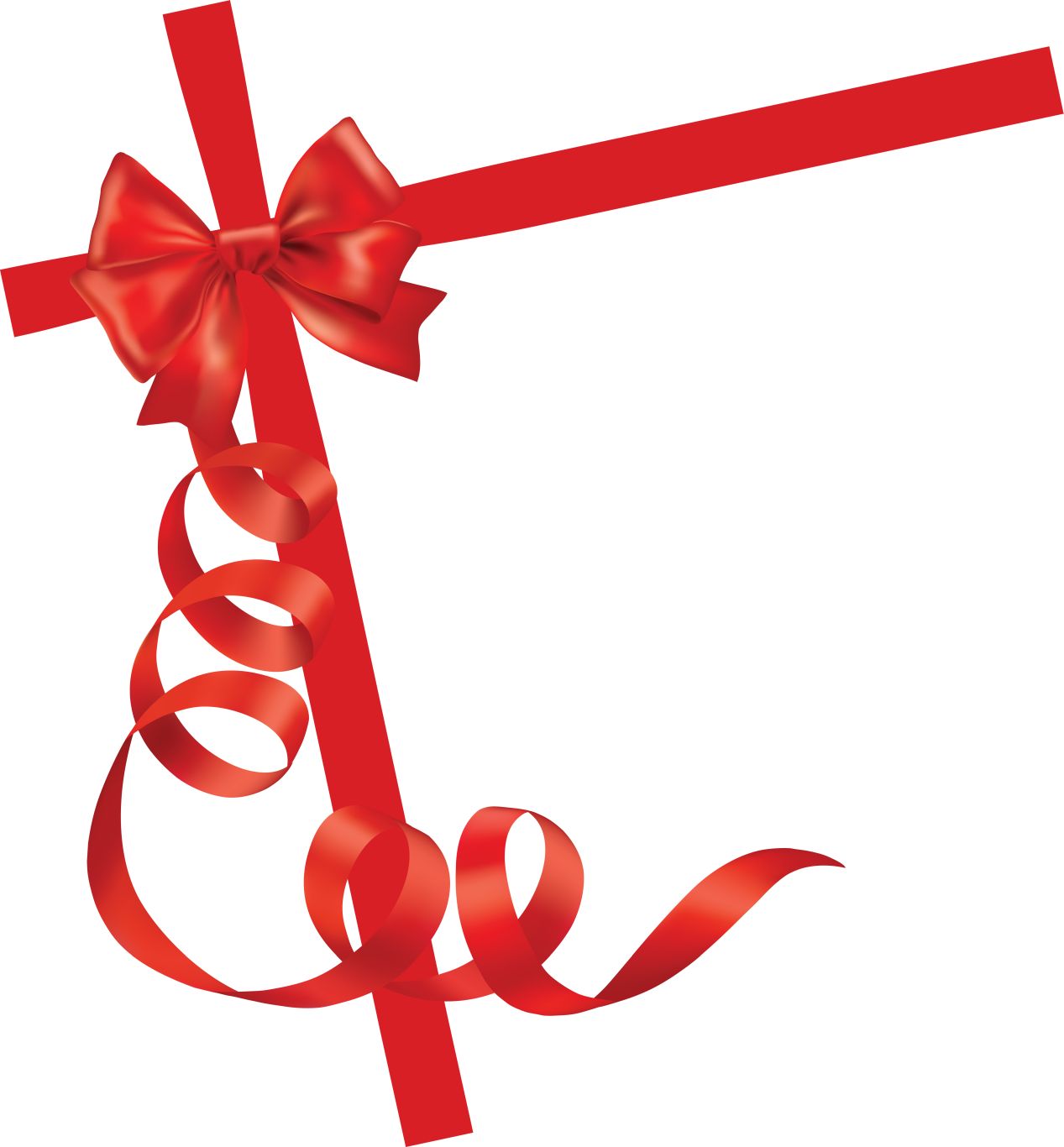 red ribbon bow PNG    图片编号:100664
