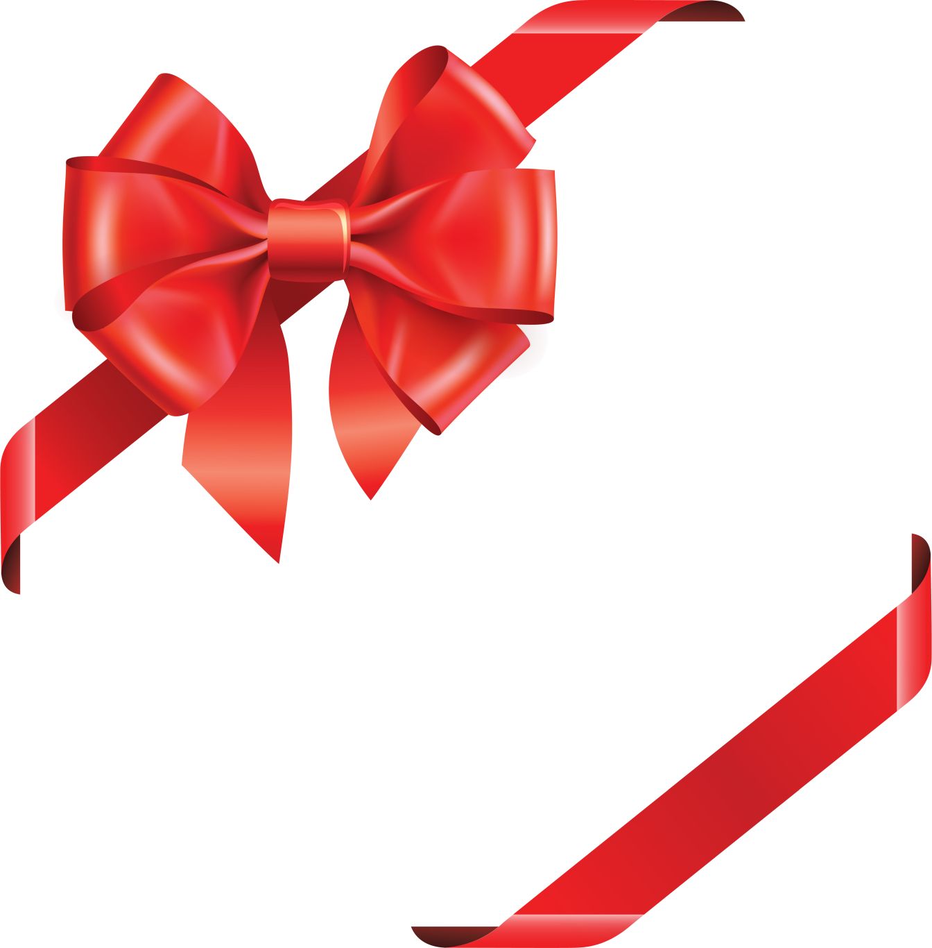 red ribbon bow PNG    图片编号:100679