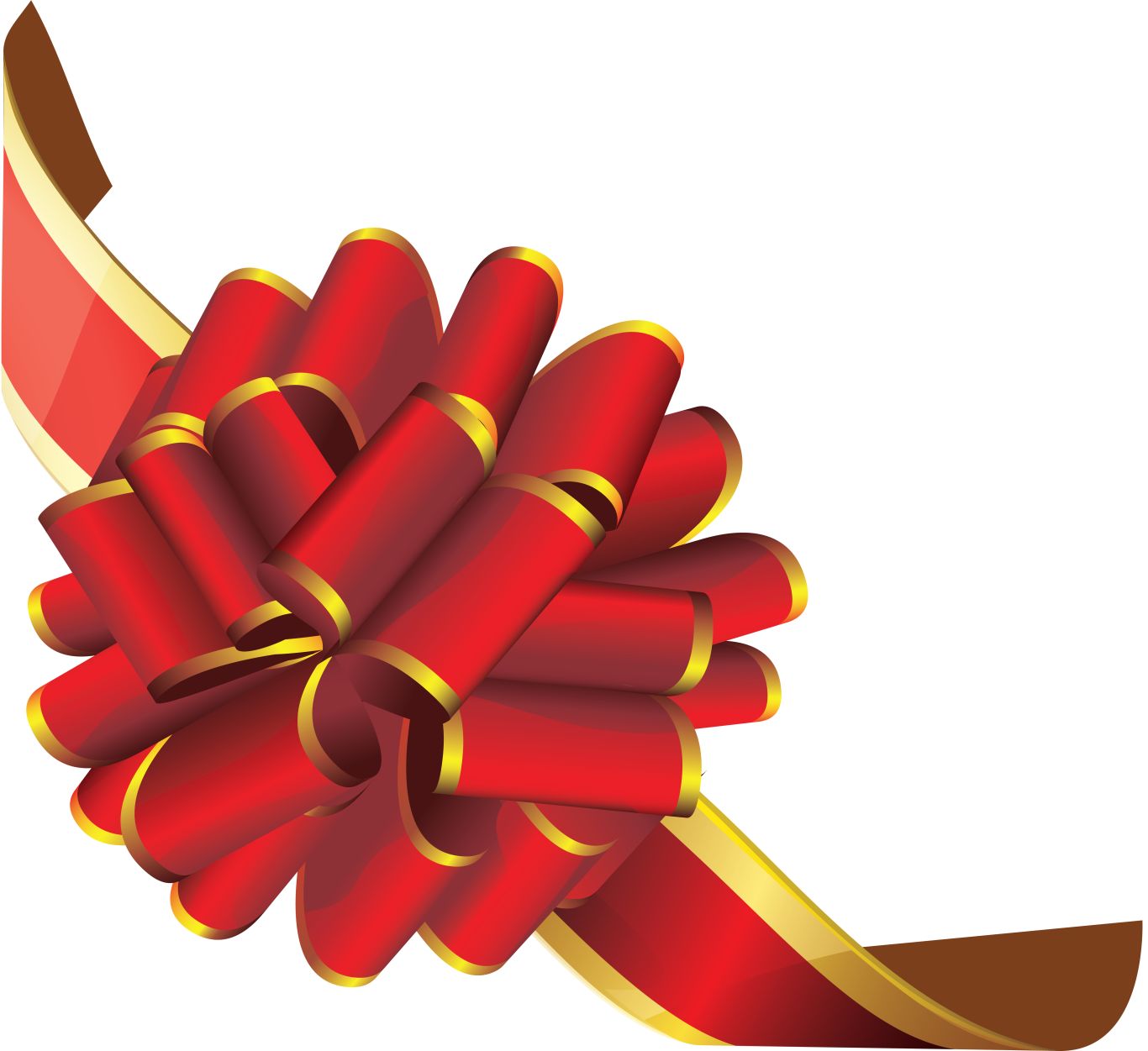red ribbon bow PNG    图片编号:100689