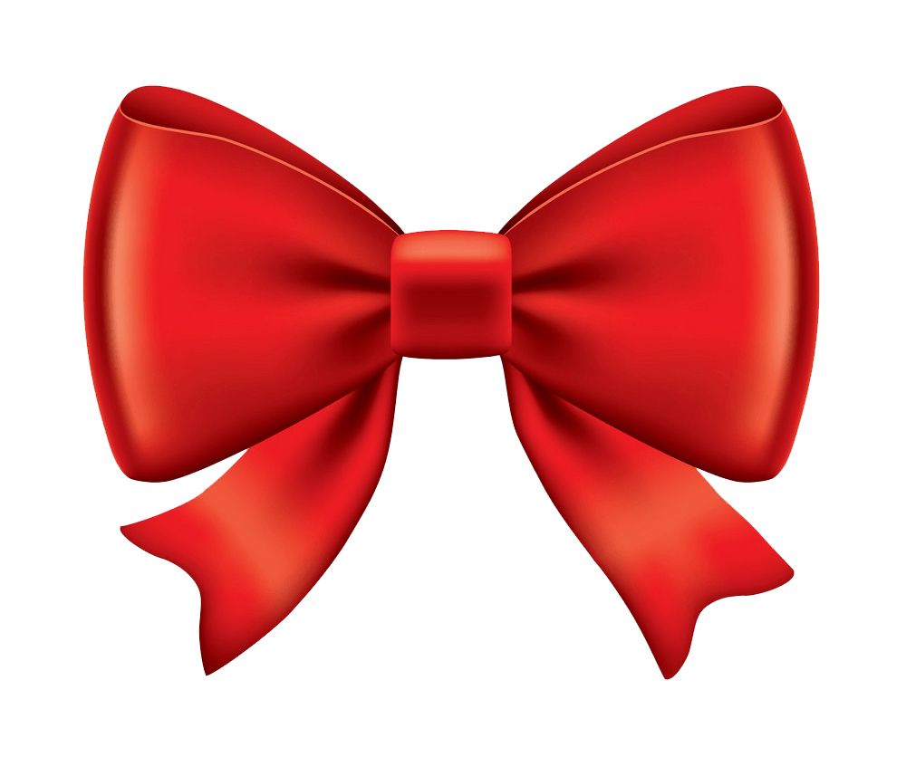 red ribbon bow PNG    图片编号:100691