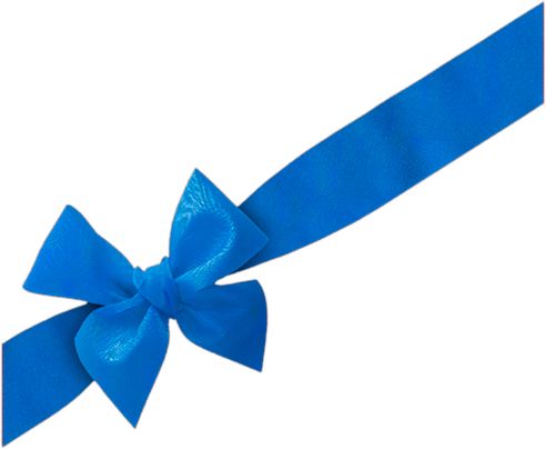 Blue bow PNG image    图片编号:10087