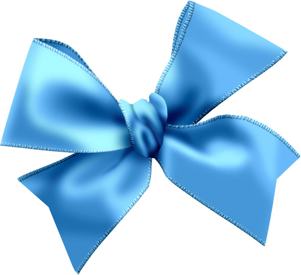 Blue bow PNG image    图片编号:10123
