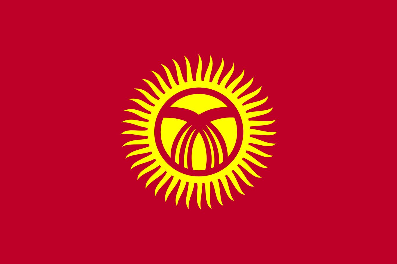 Kyrgyzstan flag PNG    图片编号:14692