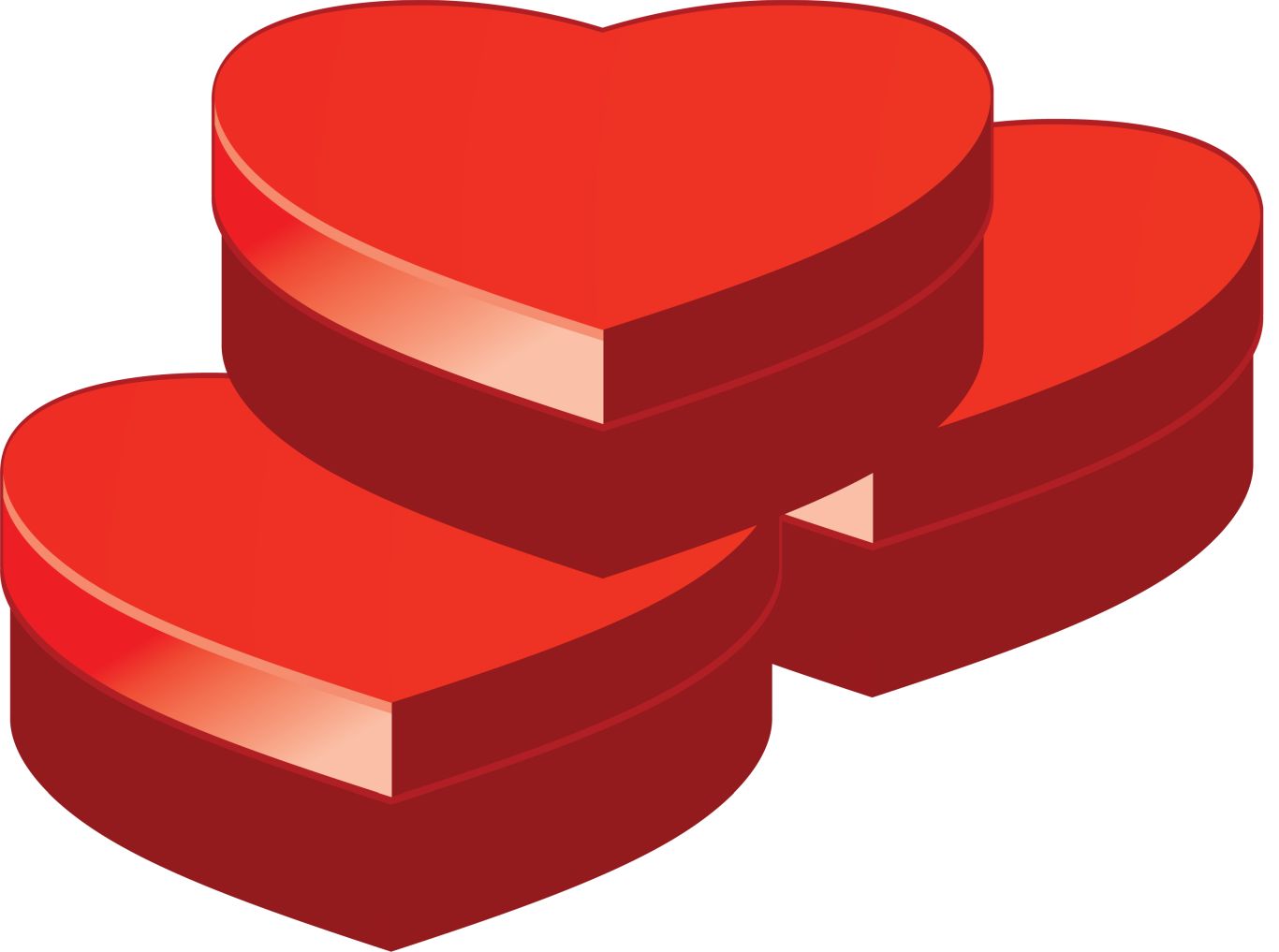 heart gifts boxes PNG    图片编号:100102