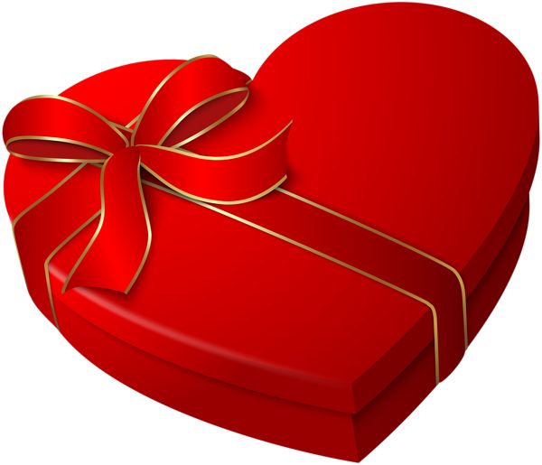 red heart gift box PNG    图片编号:100257