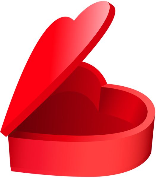 red heart gift box PNG    图片编号:100259